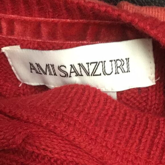Ami Sanzuri Red Sweater XS - Picture 3 of 3